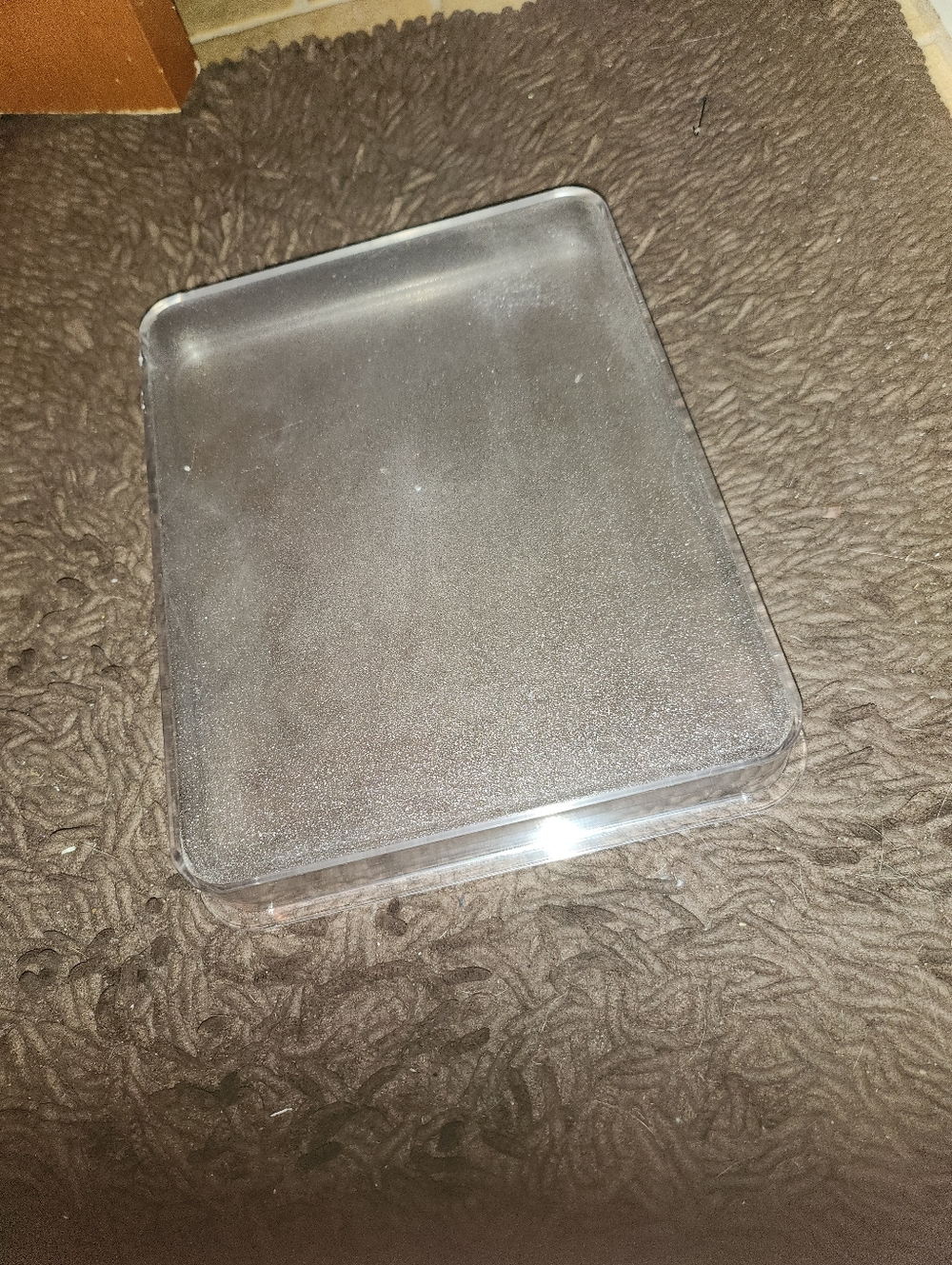 Clear Rectangular Acrylic Tray - Transparent - Picture 2 of 5